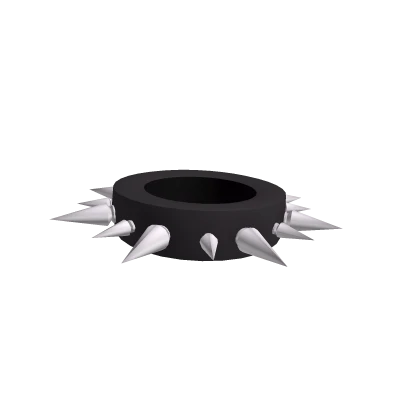 Black Spiky Goth Necklace