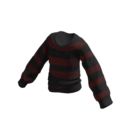 Oversized Crewneck - Black & Red